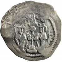 1 Drachm - Sashro Khusru I imitation, Chaghaniyan, countermark