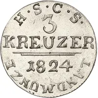 3 Kreuzers - Ernest I
