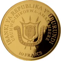 10 Francs Springbok, 1/100 oz