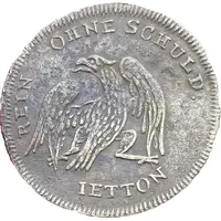 Rechenpfennig - Frederick William III Rein Ohne Schuld, Johann Jakob Lauer