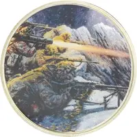 Medal Battle of Mount Tumbledown, Silver plated