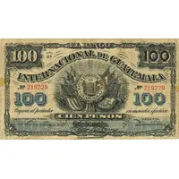 100 Pesos El Banco Internacional de Guatemala