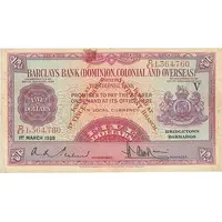 5 Dollars Barclay's Bank