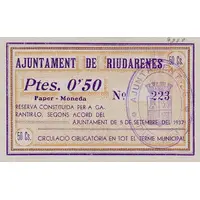0.50 Pesetas Riudarenes
