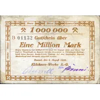 1 000 000 Mark Klöckner-Werke