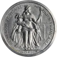 50 Centimes Piedfort with essai