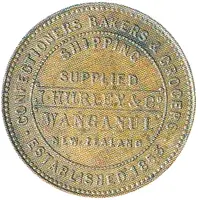 1/2 Penny -Hurley, J. and Co. Wanganui