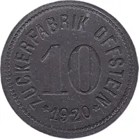10 Pfennig - Offstein Zuckerfabrik