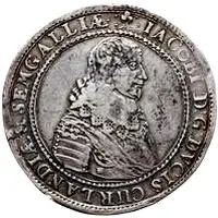 1 Thaler - Jacob Kettler Mitau, small shields