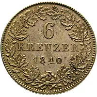 6 Kreuzers - Philip August Frederick