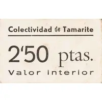 2.50 Pesetas Tamarite de Litera