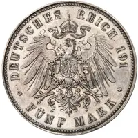 5 Mark - Ernest August Wedding - Pattern