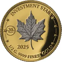 25 Francs Canadian maple leaf