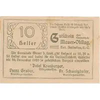 10 Heller Mauer-Öhling