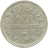 Token - Wanganui Cosmopolitan Club 1/- Die II Club Check