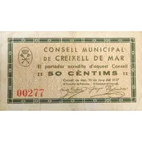 50 Céntimos Creixell de Mar