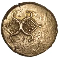 Gold Stater - Addedomaros Addedomaros Floral Spiral Normal Type