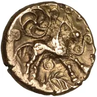 Gold Stater - Addedomaros Addedomaros Floral Spiral Normal Type