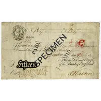 15 Pounds White, 1778 issue