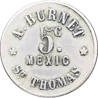 5 Centavos A. Burnet