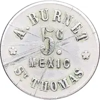5 Centavos A. Burnet
