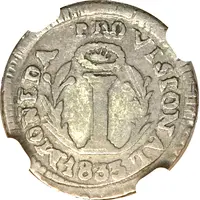 1/2 Real Provisional coinage