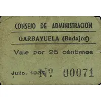 25 Céntimos Garbayuela