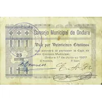 25 Céntimos Ondara