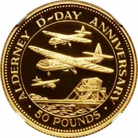 50 Pounds - Elizabeth II Normandy Invasion