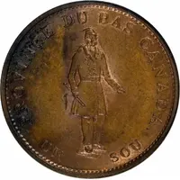 1/2 Penny / 1 Sou Quebec Bank