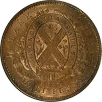 1/2 Penny / 1 Sou Quebec Bank