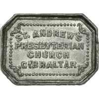Communion token Saint Andrew's Church, Gibraltar