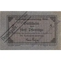5 Pfennig Klostergutsverwaltung Ettal