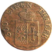1 Pfennig - George Frederick Henry