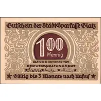 100 Pfennig Städtische Sparkasse