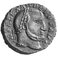 Nummus - Domitius Alexander VICTORIA ALEXANDRI AVG N, Carthage