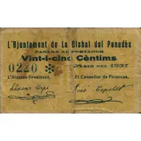 25 Céntimos La Bisbal del Penedès