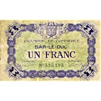 1 Franc - Chambre de Commerce de Bar-le-Duc 55