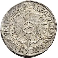 12 Kreuzer - Leopold I baroque shield