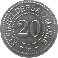 20 Pfennig - Halle Bruckd.-Nietl. Bergbau Verein