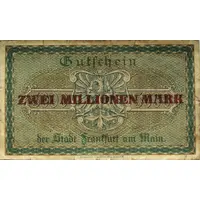 2 000 000 Mark overprint on 5 000 Mark