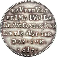 1 Ducat Bicentennial of Augsburg Confession, Silver pattern strike