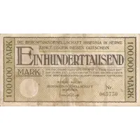 100 000 Mark Bergwerksgesellschaft Hibernia