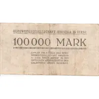 100 000 Mark Bergwerksgesellschaft Hibernia