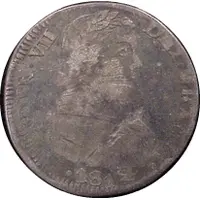 2 Reales - Fernando VII Zacatecas - Royalist Coinage