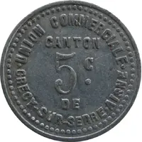 5 Centimes - Union Commerciale - Crecy-sur-Serre [02]