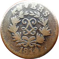 5 Centimes - Louis XVIII Antwerp, Siege Coinage