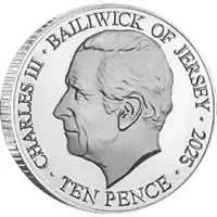 10 Pence - Charles III Christmas Alphabet - Visiting family