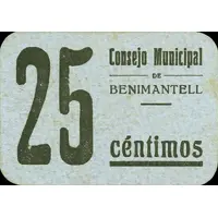 25 Céntimos Benimantell