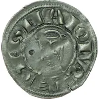 Denier simplified style, crosier at left